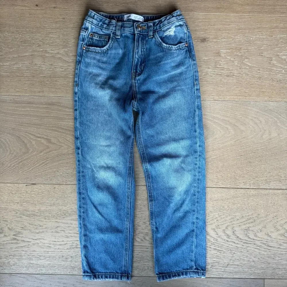 Zara Kids The Mom Fit Jeans Size 8